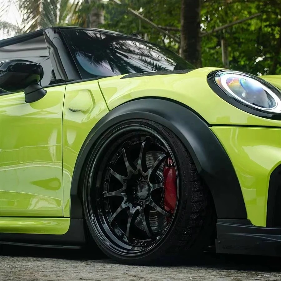 Carbon Fiber Wheel Arches RSI Style Polished Finish for Mini Cooper F56 F57 LCi2 2021-2023 Wide Body Kits